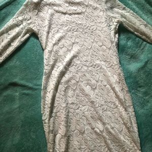 White lace dress!